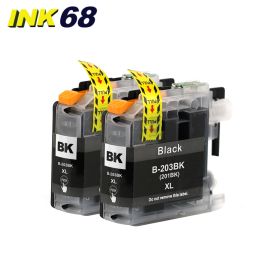 Compatible Brother LC203 Ink Cartridge Black High-Yield Twin Pack (Replaces LC201)
