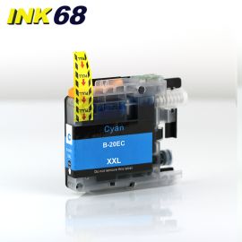 Compatible Brother LC20E  Cyan High-Yield Ink Cartridge
