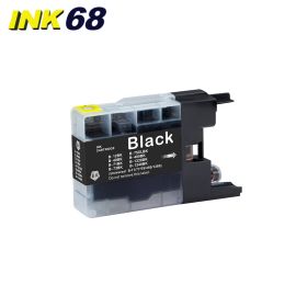 Compatible Brother LC75BK (Replaces LC71BK) Black High-Yield Ink Cartridge Twin Pack